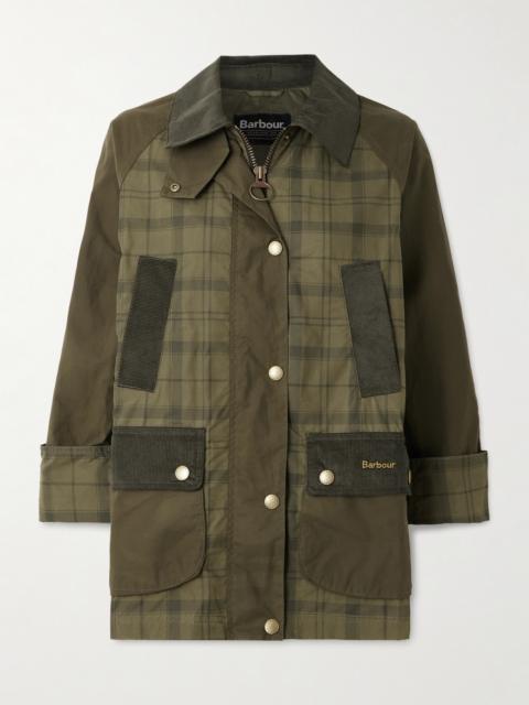 Beadnell Corduroy-trimmed Checked Cotton Jacket