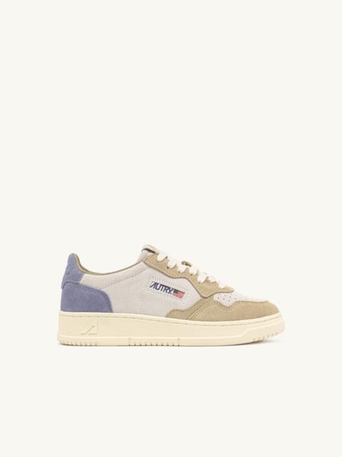 MEDALIST LOW SNEAKERS IN TRICOLOR LIGHT BLUE CLAUDIA AND SPONGE SUEDE
