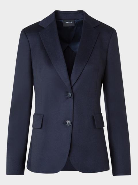 Single-Breasted Cashmere Jacket