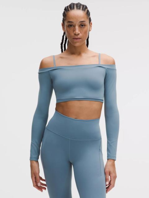 Wunder Train Off-Shoulder Long-Sleeve Shirt