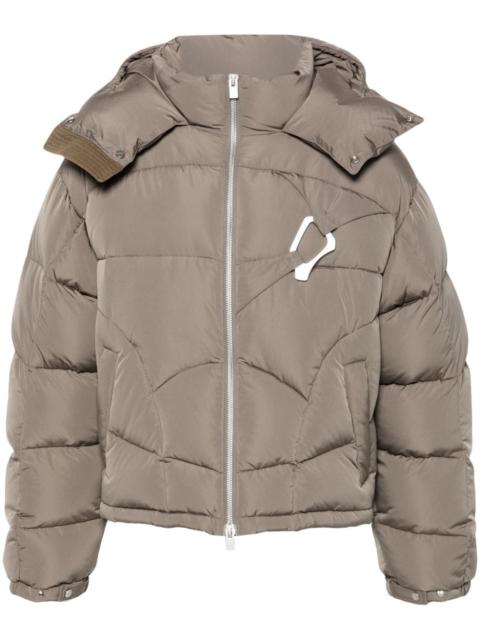 Abstract puffer jacket