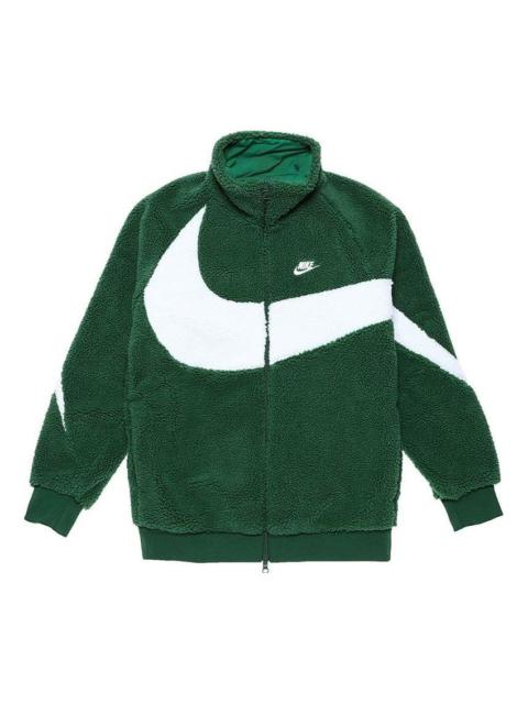 Nike Big Swoosh Reversible Boa Jacket (Asia Sizing) 'Green' BQ6546-341