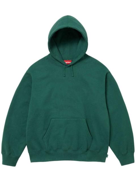 satin-appliqué "Green" hoodie