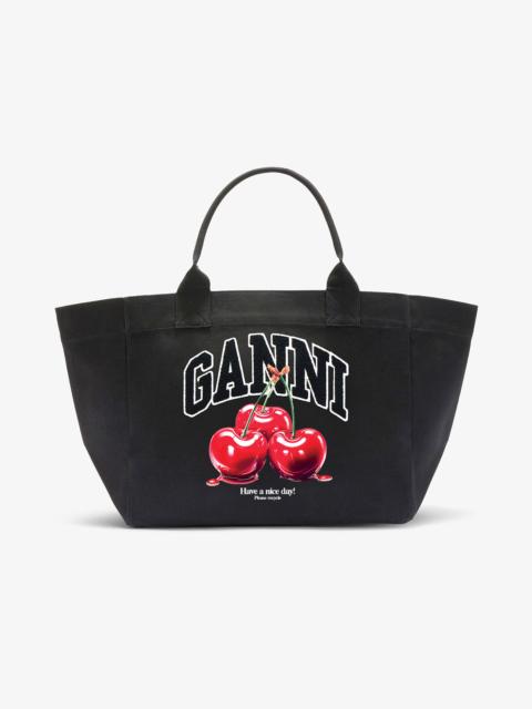 BLACK XXL CHERRY TOTE