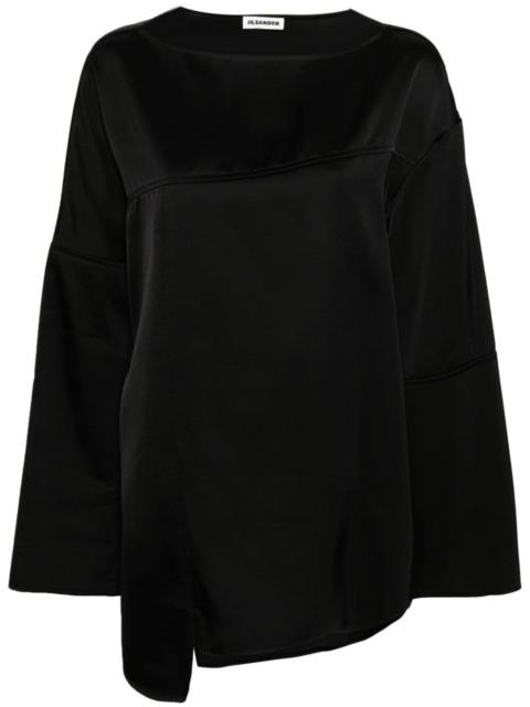 long-sleeve panelled shirt