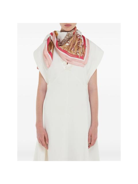 india-print silk scarf