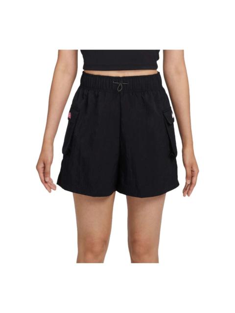 (WMNS) Nike Sportswear Essential Woven Shorts Asia Sizing 'Black' HM4597-010