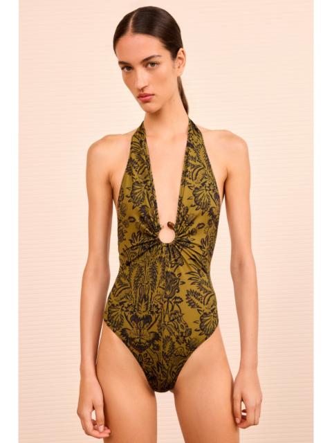 Milos Halter Maillot with Ring Detail