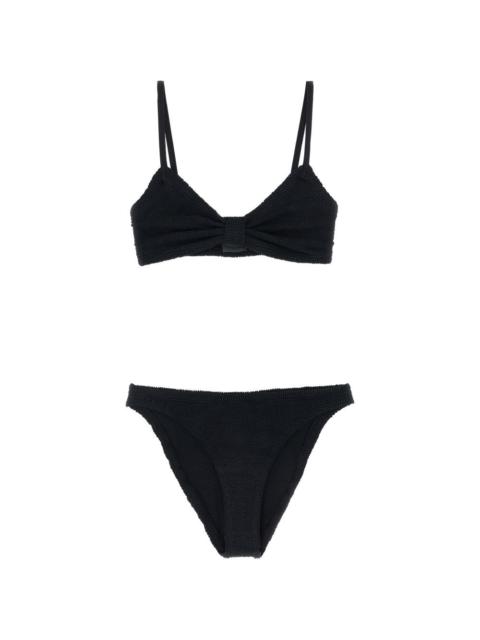 HUNZA G ALICIA BIKINI SET BLACK