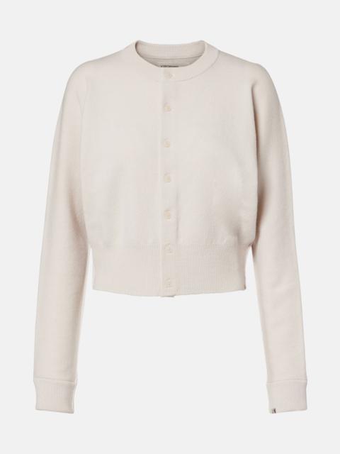 Blouson cashmere-blend cardigan