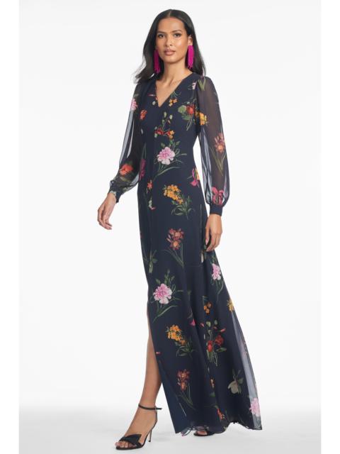 PENNY MAXI DRESS - DARK MIDNIGHT BOUQUET