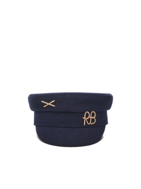 logo-embellished Baker Boy cap