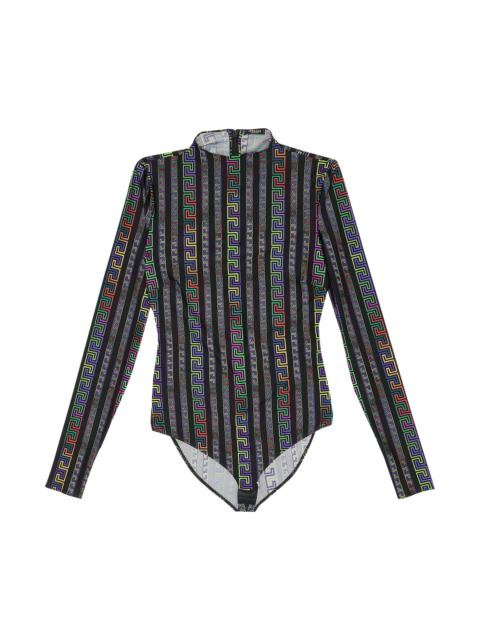 Versace Printed Bodysuit 'Multicolor/Black'