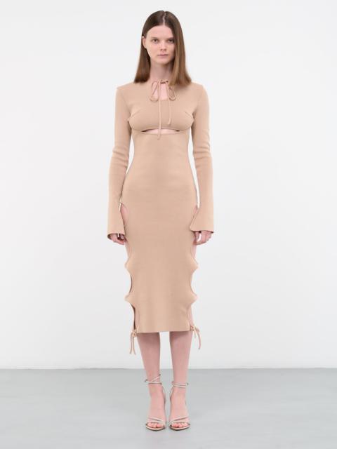 Cut-Out Knit Dress