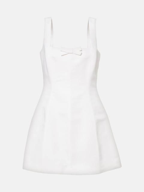 Corinne silk faille minidress