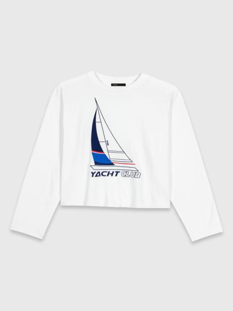 Boat print T-shirt