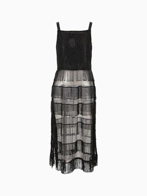 Crystal-embroidered tunic