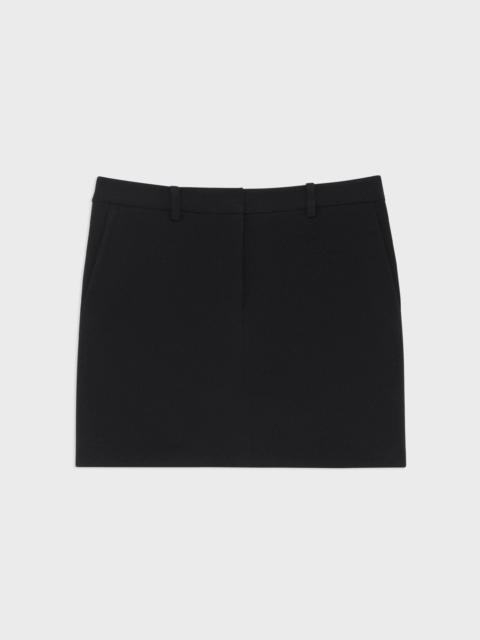 Mini Trouser Skirt in Admiral Crepe