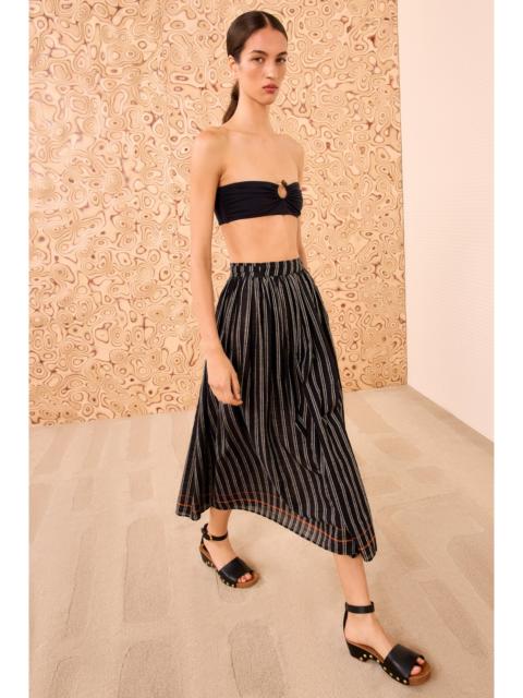 Suri Striped Skirt Coverup