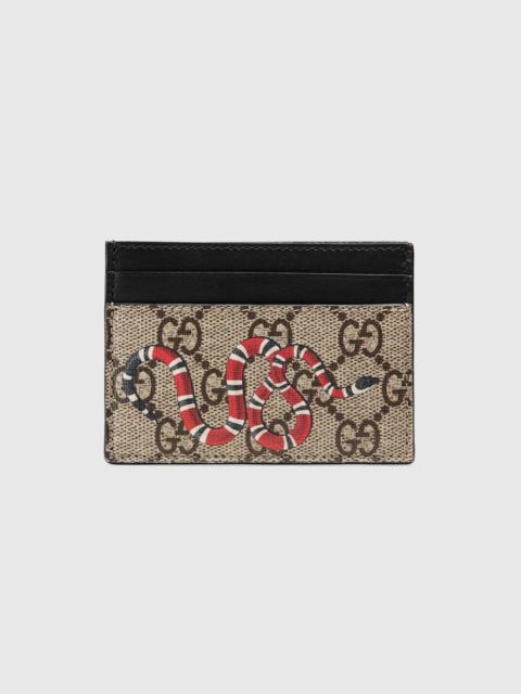 Kingsnake print GG Supreme card case