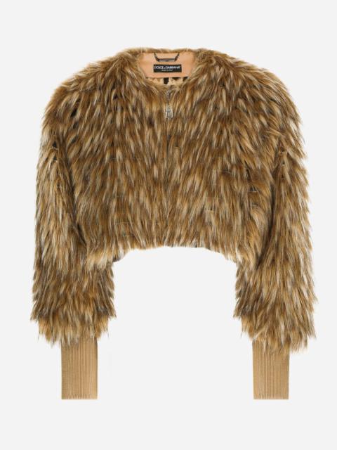 Short faux fur jacket