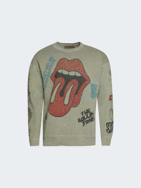Rolling Stones Sketch Classic Crew Sweatshirt Fatigue