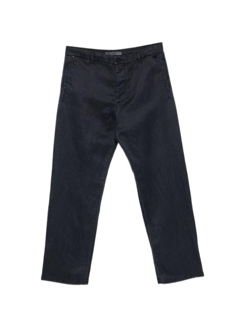 belt-loop buttoned trousers