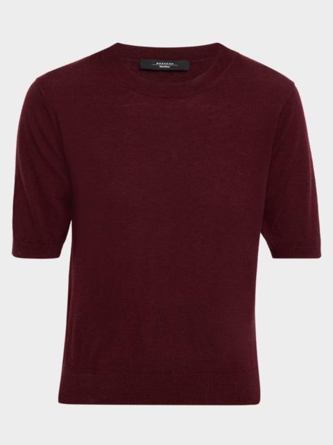 Crewneck Wool-Cashmere Sweater