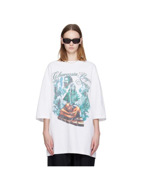 White 'Chavarria Prayer Services' Northsider T-shirt
