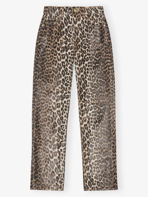 LEOPARD FOIL CARRI JEANS