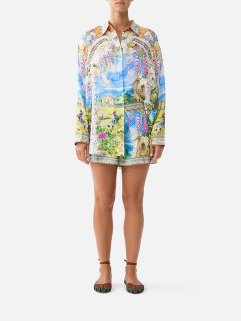 COLLARED SHIRT WITH SIDE BUTTONS