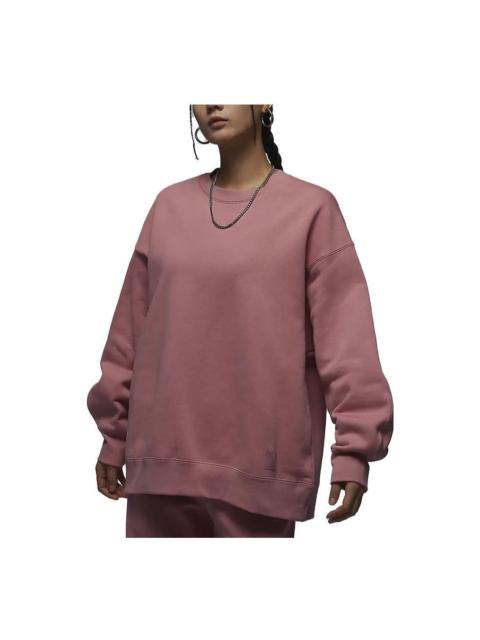 (WMNS) Air Jordan Flight Fleece Crewneck Sweatshirt 'Pink' FB5117-618