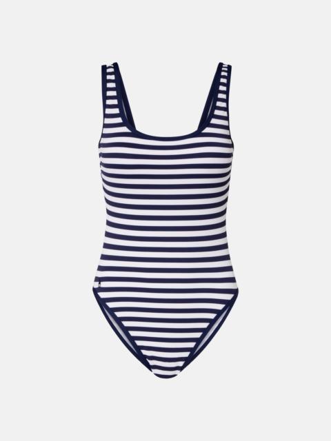 Scoop Tank striped swimsuit