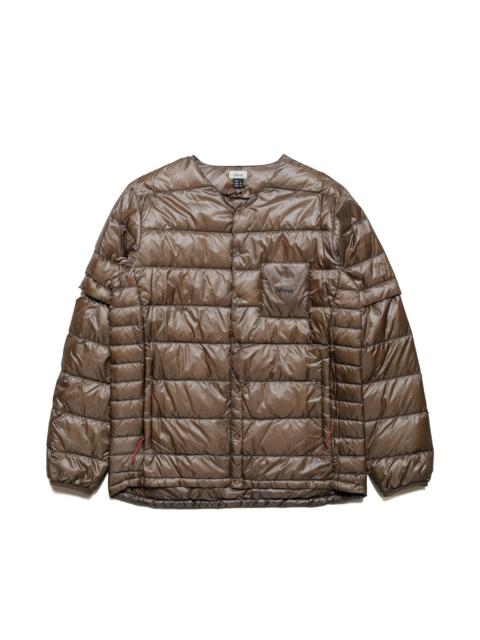 Inner Down Cardigan Detachable Sleeve Mocha