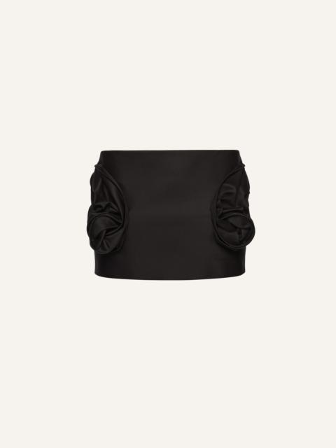 Rose hip mini skirt in black