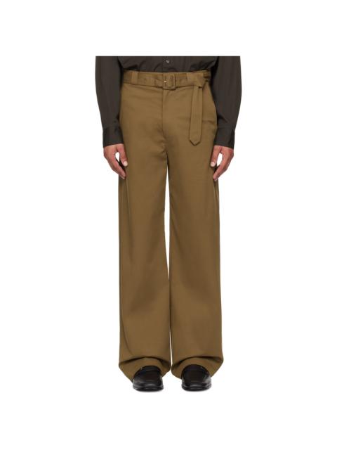 Brown Belted Trousers