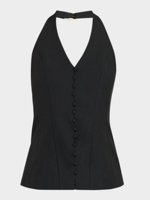 Helio Button-Front Top