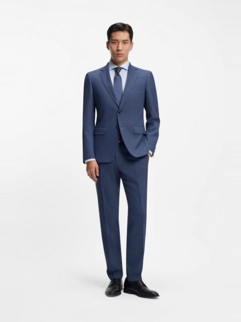 MICRO-PATTERNED TWO-PIECE SLIM-FIT SUIT IN STRETCH CLOTH