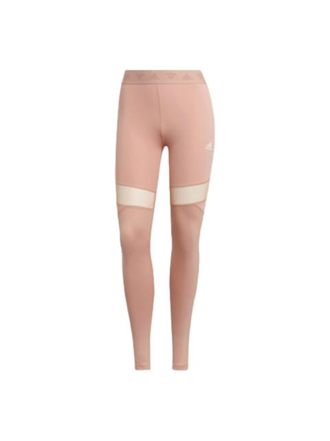 (WMNS) adidas Hyperglam High-Rise Long Tights 'Pink' HC2912