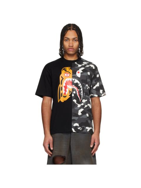 Black City Camo Tiger Shark Relaxed Fit T-shirt