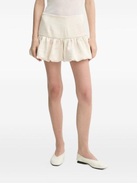 bubble-hem mini skirt