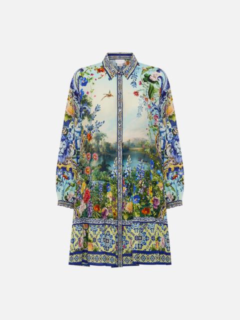 LONG SLEEVE TIERED SHORT DRESS