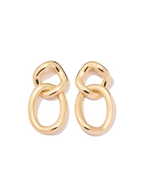 oversize chain link earrings