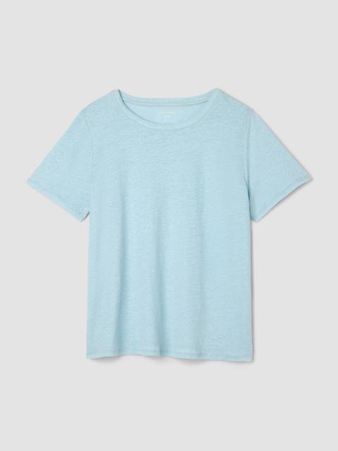 Organic Linen Jersey Crew Neck Tee