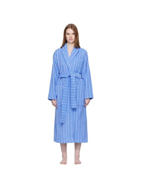 Blue & White Terry Classic Bathrobe