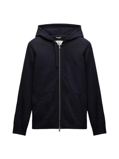 Midweight Terry Slim Zip Hoodie Navy