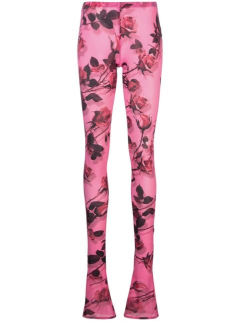 floral-print jersey leggings