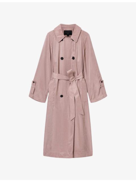 Lizie Relaxed-Fit Woven Trench Coat