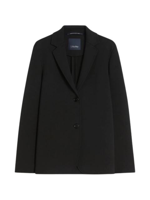 single-breasted cotton blazer