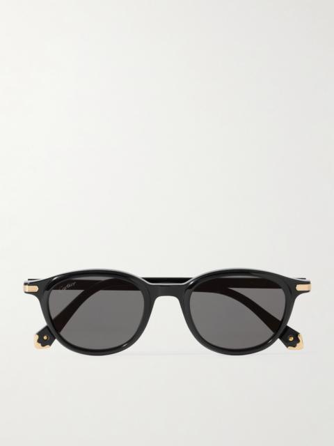 Godron De Cartier D-frame Acetate Sunglasses